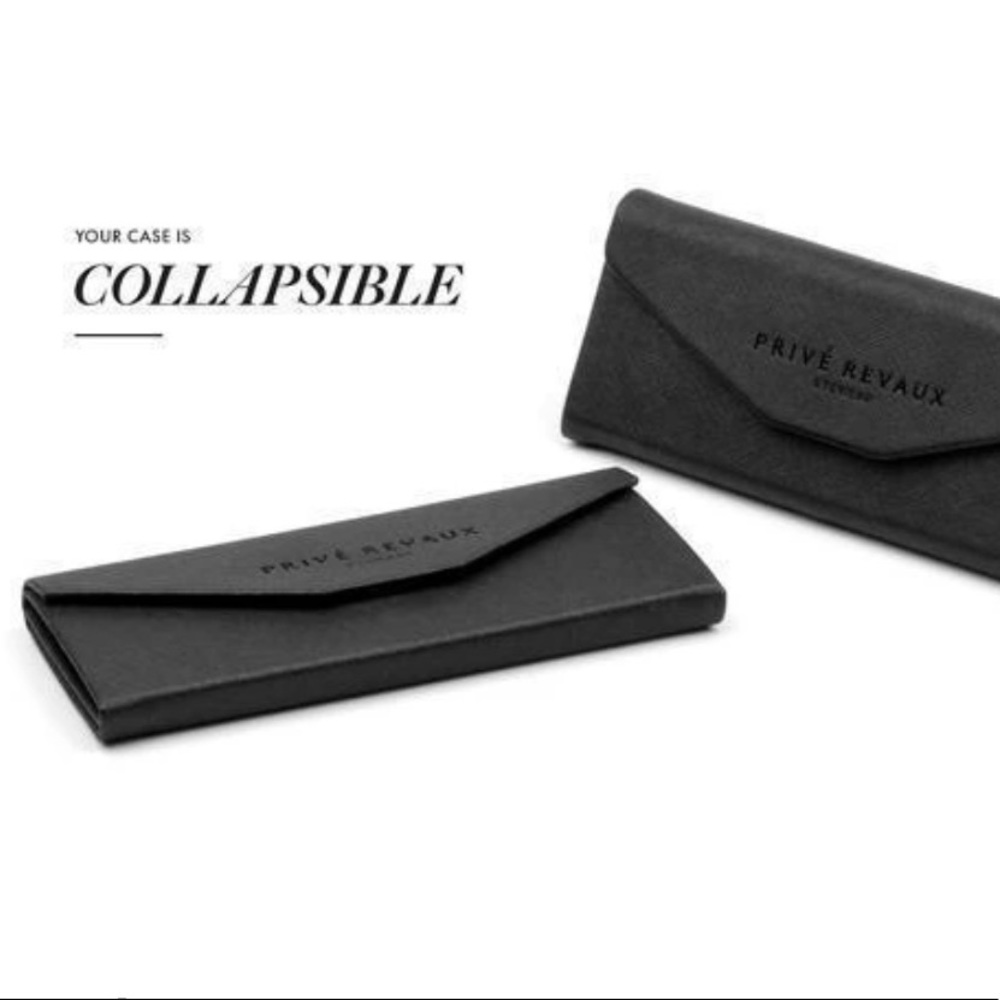 Prive Revaux Collapsible Eye Wear Case Black GUC